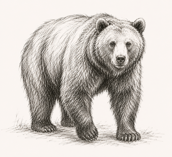 Bear sketch avatar.