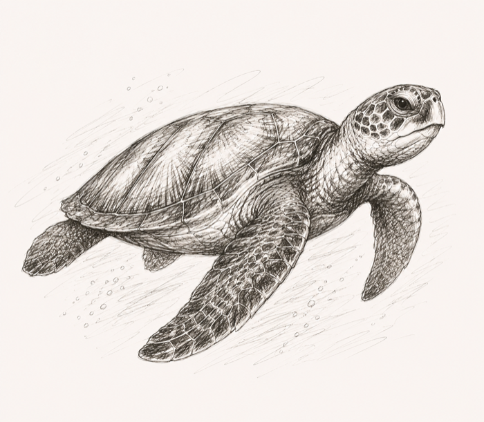 Turtle sketch avatar.